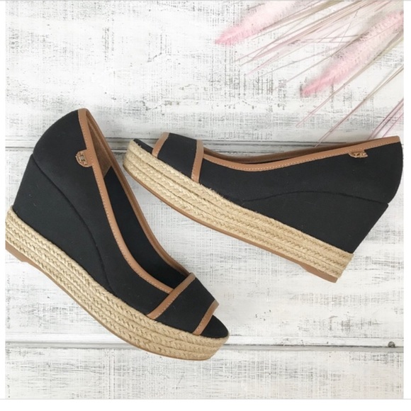 Tory Burch Shoes - NWOT Tory Burch Majorca Peep Toe Espadrille Wedges